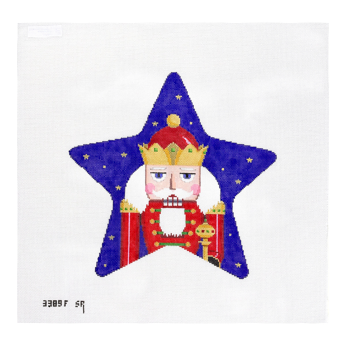 Susan Roberts Needlepoint Nutcracker King Tree Topper Needlepoint Canvas