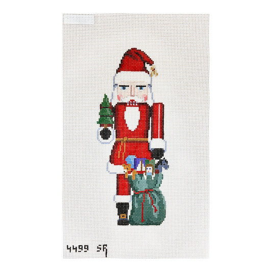 Susan Roberts Needlepoint Nutcracker Santa with Toy Bag Needlepoint Canvas