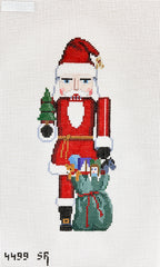 Susan Roberts Needlepoint Nutcracker Santa with Toy Bag Needlepoint Canvas