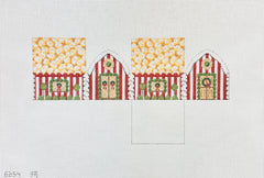 Susan Roberts Needlepoint Popcorn 3D Gingerbread House Needlepoint Canvas