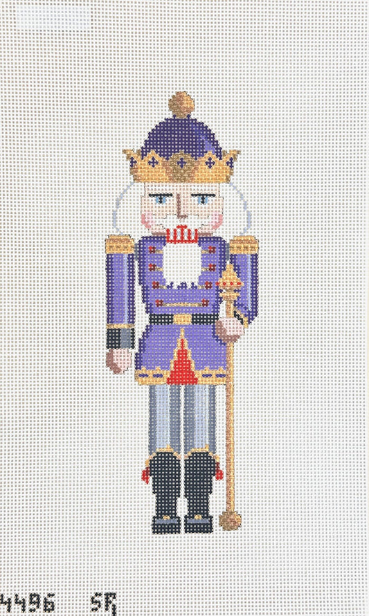 Susan Roberts Needlepoint Purple King Nutcracker Needlepoint Canvas