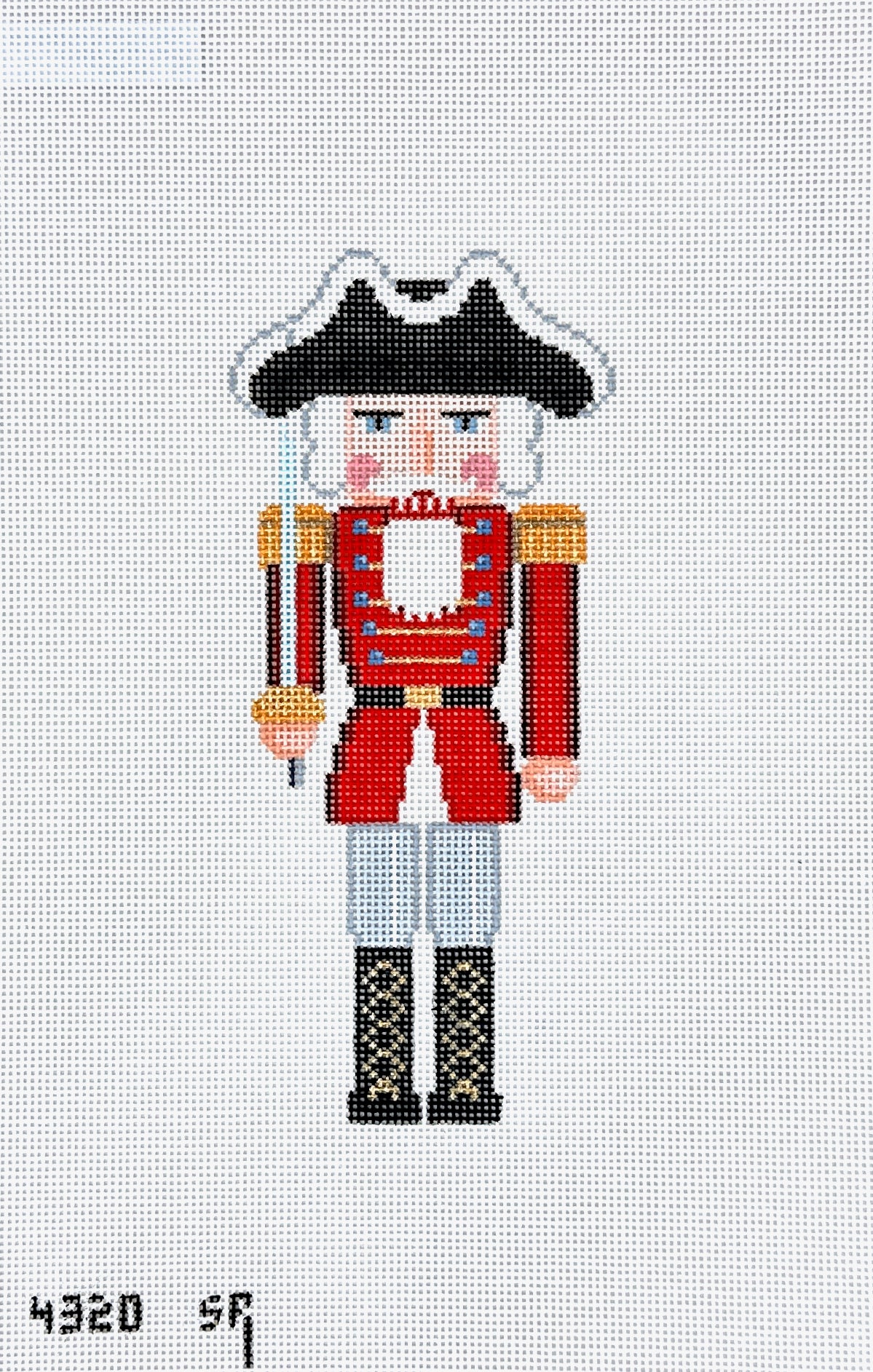 Susan Roberts Needlepoint Red Guard Nutcracker Needlepoint Canvas