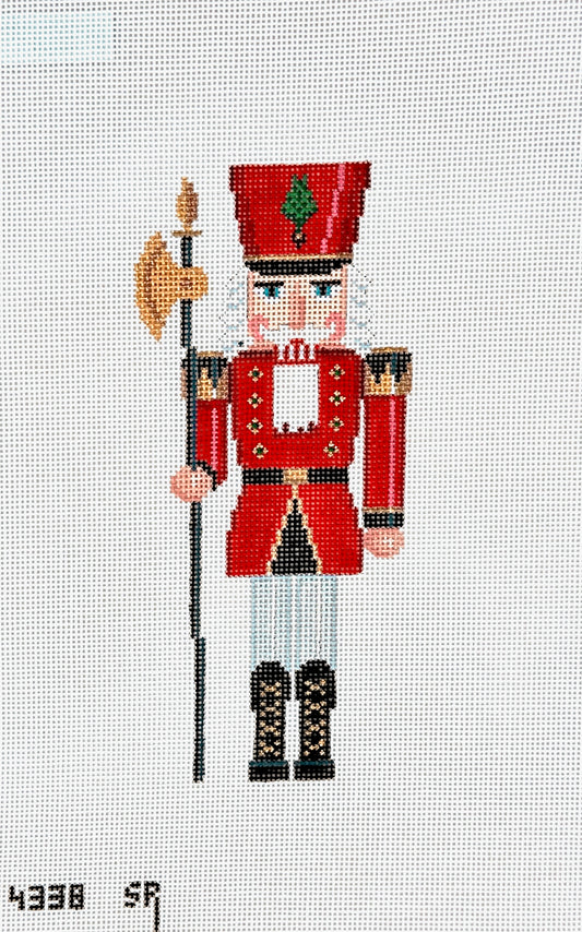 Susan Roberts Needlepoint Red Guard with Ceremonial Axe Needlepoint Canvas