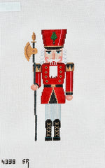 Susan Roberts Needlepoint Red Guard with Ceremonial Axe Needlepoint Canvas