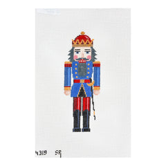 Susan Roberts Needlepoint Royal Blue King Nutcracker Needlepoint Canvas
