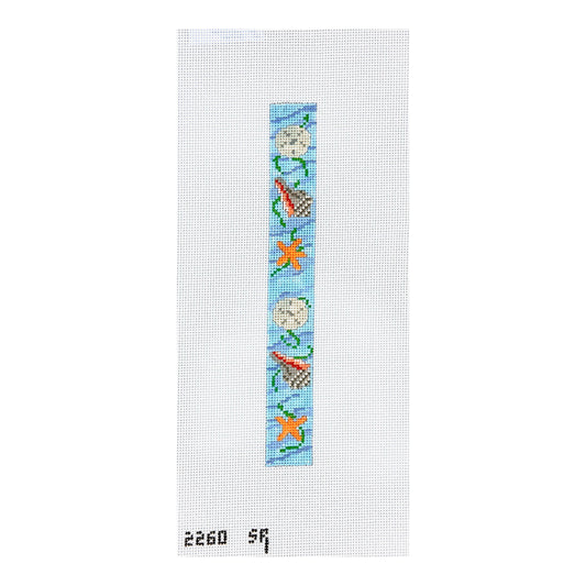 Susan Roberts Needlepoint Sea Shells Key Fob Needlepoint Canvas