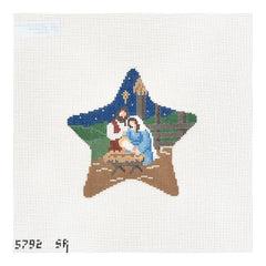 Susan Roberts Needlepoint Star Nativity Needlepoint Canvas