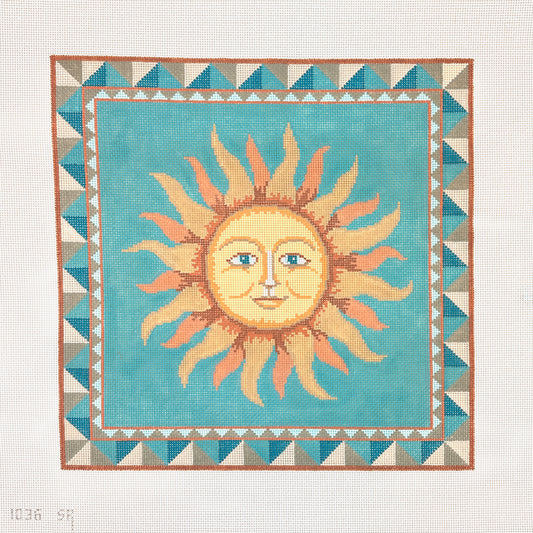 Susan Roberts Needlepoint Sun Face Needlepoint Canvas