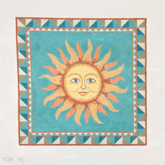 Susan Roberts Needlepoint Sun Face Needlepoint Canvas