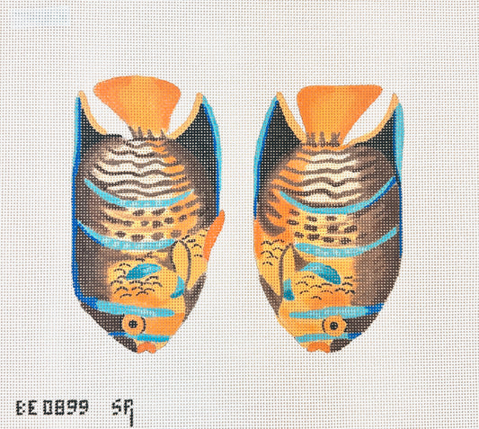 Susan Roberts Needlepoint Two Sided Tropical Fish Needlepoint Canvas