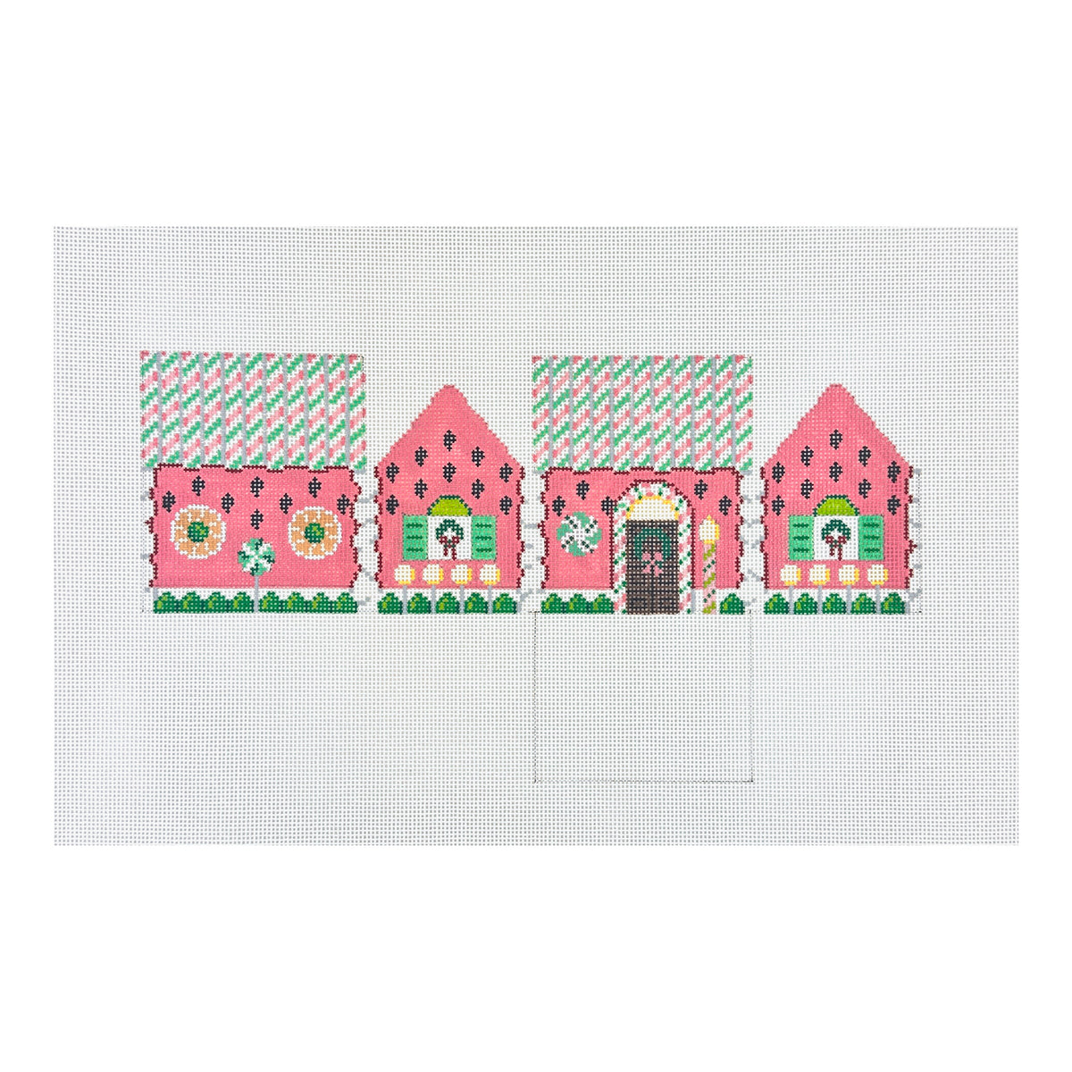 Susan Roberts Needlepoint Watermelon Gingerbread House Needlepoint Canvas