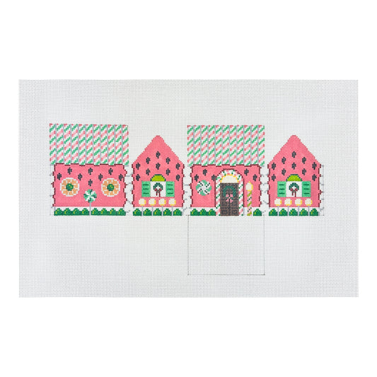 Susan Roberts Needlepoint Watermelon Gingerbread House Needlepoint Canvas