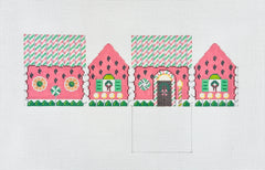 Susan Roberts Needlepoint Watermelon Gingerbread House Needlepoint Canvas