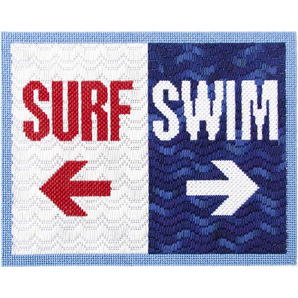 Needlepoint To Go Swim Surf on 18 Needlepoint Canvas