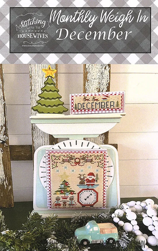 Stitching with the Housewives December Weigh In Cross Stitch Pattern