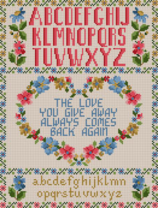 The Meredith Collection Treglown Designs Love You Give Awa Needlepoint Canvas
