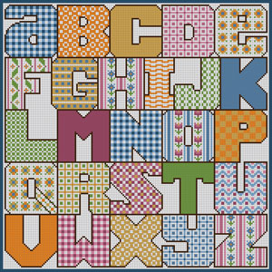 The Meredith Collection Treglown Designs Block Alphabet Needlepoint Canvas