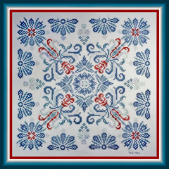 Tempting Tangles Designs Madeira Blues Cross Stitch Pattern