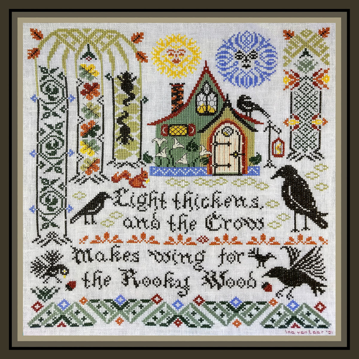 Tempting Tangles Designs Rooky Woods Cross Stitch Pattern
