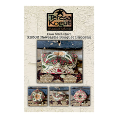 Teresa Kogut Creative Whims Newcastle Bouquet Biscornu Cross Stitch Pattern