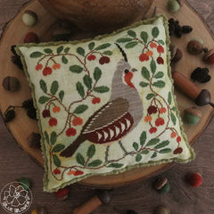 The Blue Flower Autumn Quail Cross Stitch Pattern
