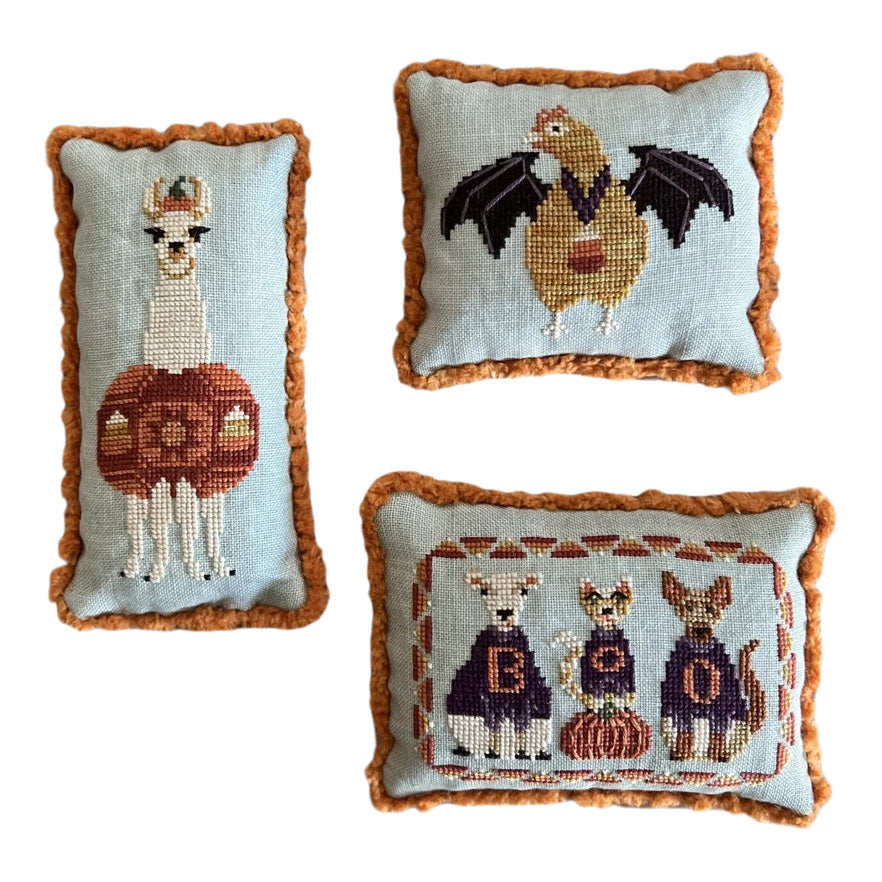 The Blue Flower Candy Corn Crew Cross Stitch Pattern