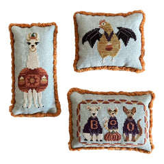 The Blue Flower Candy Corn Crew Cross Stitch Pattern