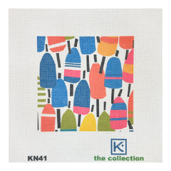 The Collection Designs Kate Nelligan Multi Buoys Needlepoint Canvas