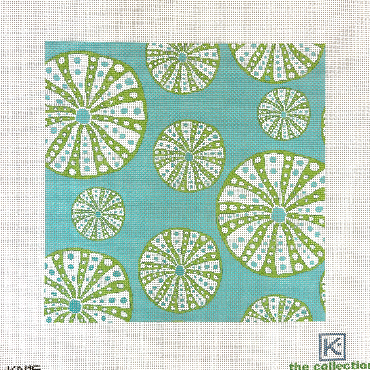 The Collection Designs Kate Nelligan Sea Urchins Needlepoint Canvas