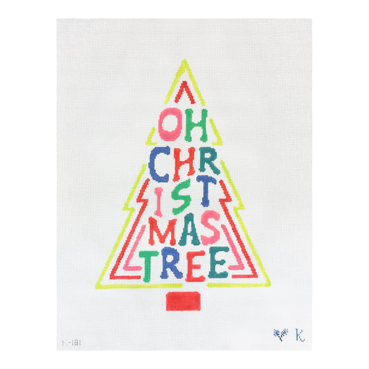 The Collection Designs Kay Irby Oh Christmas Tree Needlepoint Canvas