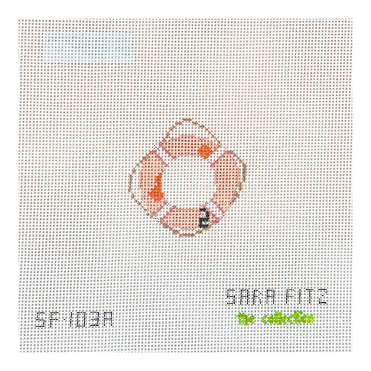 The Collection Designs Sara Fitz Life Ring Needlepoint Canvas