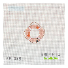 The Collection Designs Sara Fitz Life Ring Needlepoint Canvas