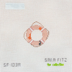 The Collection Designs Sara Fitz Life Ring Needlepoint Canvas