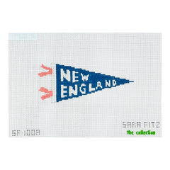The Collection Designs Sara Fitz New England Pennant Needlepoint Canvas