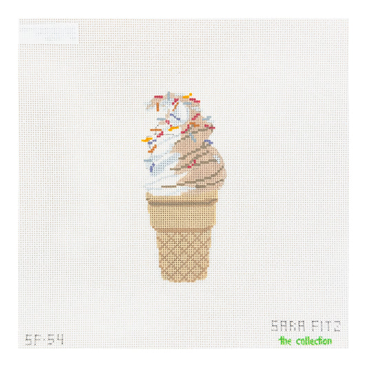 The Collection Designs Sara Fitz Soft Serve Needlepoint Canvas