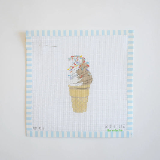 The Collection Designs Sara Fitz Soft Serve Needlepoint Canvas