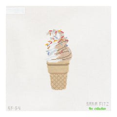 The Collection Designs Sara Fitz Soft Serve Needlepoint Canvas