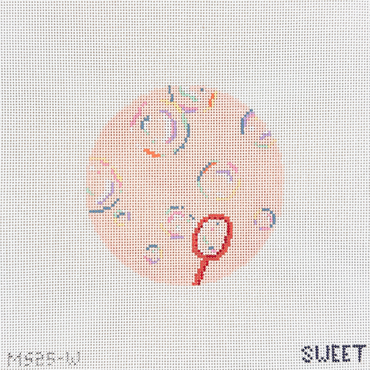 The Gingham Stitchery Kate Woodward Bubble Ornament with Wand Needlepoint Canvas