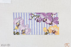 The Gingham Stitchery Kate Woodward Orchid Insert Needlepoint Canvas