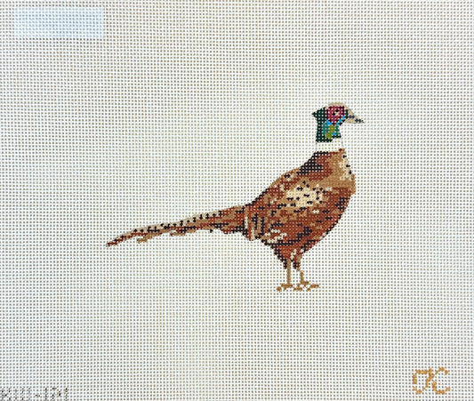 The Gingham Stitchery Kate Woodward Pheasant Needlepoint Canvas