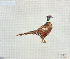 The Gingham Stitchery Kate Woodward Pheasant Needlepoint Canvas