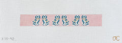 The Gingham Stitchery Kate Woodward Staffordshire Dog Key Fob Needlepoint Canvas
