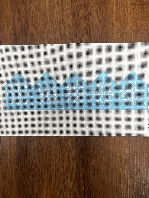 The Gingham Stitchery Maddie Sweet Designs Birthday Crown Snowflakes Needlepoint Canvas