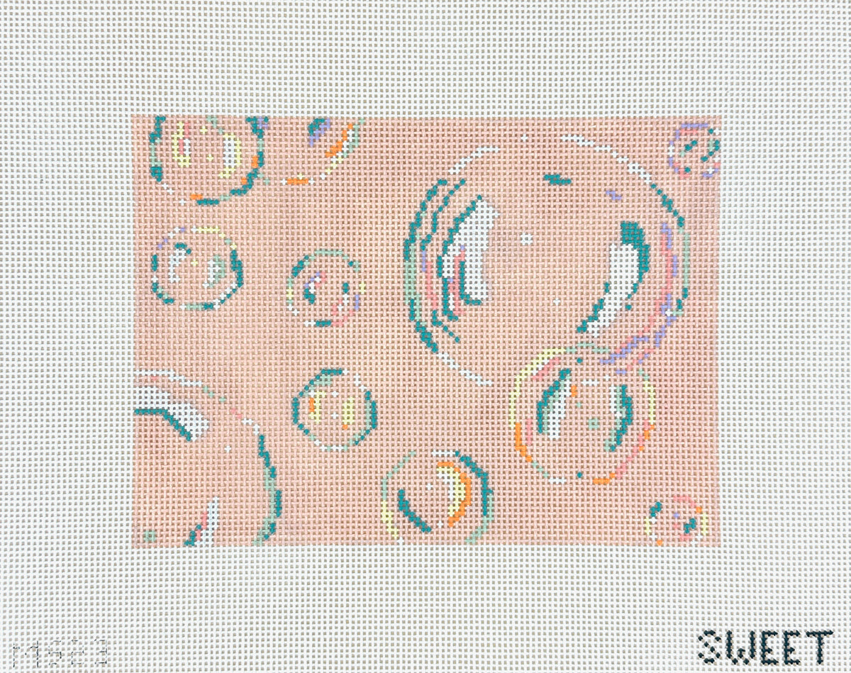 The Gingham Stitchery Maddie Sweet Designs Bubbles Clutch Needlepoint Canvas