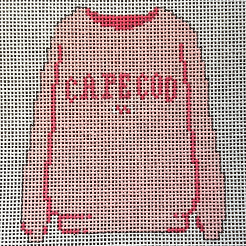 The Gingham Stitchery Maddie Sweet Designs Cape Cod Sweatshirt Pink Needlepoint Canvas