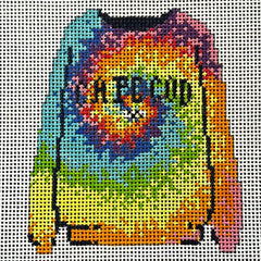 The Gingham Stitchery Maddie Sweet Designs Cape Cod Sweatshirt Tie-dye Needlepoint Canvas
