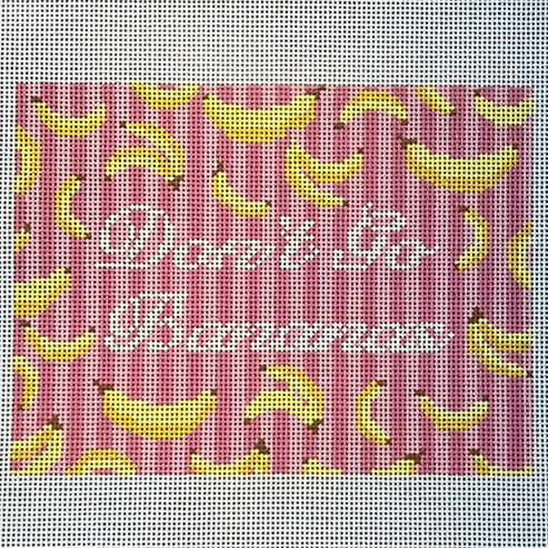The Gingham Stitchery Maddie Sweet Designs Don't Go Bananas Needlepoint Canvas