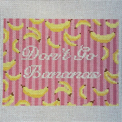 The Gingham Stitchery Maddie Sweet Designs Don't Go Bananas Needlepoint Canvas