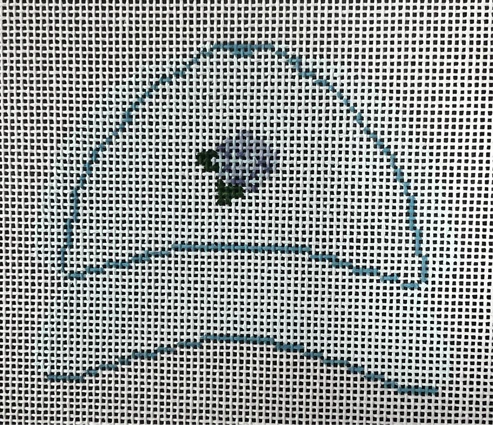 The Gingham Stitchery Maddie Sweet Designs Hydrangea Hat Needlepoint Canvas