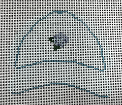 The Gingham Stitchery Maddie Sweet Designs Hydrangea Hat Needlepoint Canvas